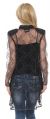 Long Beaded and Netted See-Through Jacket back