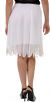 Bead Embellished Knee Length Skirt  back in White