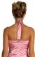Halter Neck Asymmetric Satin Formal Prom Dress back
