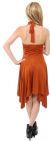 Form Fitting Asymmetric Short Cocktail & Party Dress back
