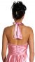 Halter Neck and Waisted Tea Length Formal Dress back