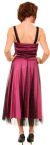 Shirred WaistlineTea Length Cocktail Prom Dress  back