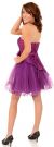 Strapless Short Homecoming Party Dress with Pleating back