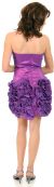 Short Flirty Ruffled Party Prom Dress back