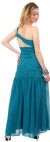 One Shoulder Ruched Bodice Mermaid Formal Dress back in Teal