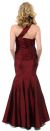 Mermaid Prom Dress with Ruched Bodice and Floral Aplique back