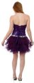 Strapless Sequined Short Party Cocktail Dress back