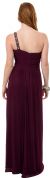 Greco Roman Formal Prom Dress with Bead Accents back