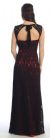Sleeveless Lace Long Formal Dress with Front Slit back