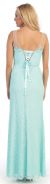 Round Neck Lace Formal Prom Dress with Floral Cutout Design back