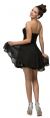 Strapless Ruched Bust Short Homecoming Bridesmaid Dress back in Black