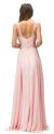 Sleeveless Sequins Embellished Floor Length Prom Dress back