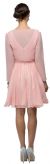 V-Neck Ruched Bodice Short Homecoming Bridesmaid Dress back in Blush