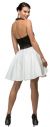 Halter Lace Top Beaded Neck Short Homecoming Party Dress back