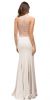 Rhinestones Mesh Neck & Back Long Formal Prom Dress back in Champaign