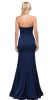 Sweetheart Neck Rhinestones Waist Long Jersey Prom Dress back