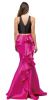 Short Top Long Ruffled Back Skirt Two Piece Prom Dress back