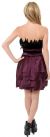 Feathered Top Short Dress back