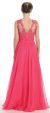 Floral Lace Bust Full Length Formal Prom Dress back