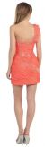 Beaded Bandage Design Short Party Prom Dress back