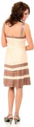 Two Tone Cascading Layered Pleated Prom Dress back
