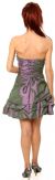 Strapless Short Sequin Prom Dress with Ruffled Hem back