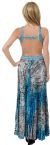 Criss-Cross Waist Animal Print Long Dress back