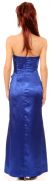Shimmering Strapless Evening Dress with Waist Applique back