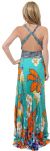 Tropical Elegance Long Formal Dress back