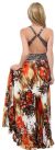 Tropical Sunset Long Formal Dress back