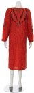 Butterfly Design Tea Length Gown back