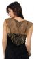 Black Beaded Collar Scarf back