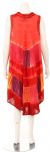 Loose fitted Asymmetrical Tie-Dye Casual Dress back