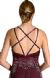 Criss Crossed Beaded Full Length Evening Dress back
