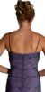 Metallic Poly Net Beaded Formal Dress back