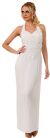 Main image of Halter V-Neck Leafy Bodice Beaded Long Formal Dress