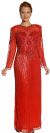 Main image of See Thru Bodice and Long Sleeved Beaded Dress