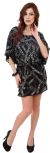 Main image of Loose Fit Mini Beaded Party Dress with Elastic Waist