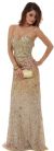 Strapless Exquisitely Sequined Long Formal Prom Dress  in an alternative picture