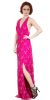 Main image of Halter Neck Beaded Mesh Long Formal Prom Dress