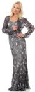 Main image of Exquisitely Beaded Long Formal MOB Dress with Jacket