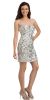 Main image of Floral Beaded Pattern Short Prom Homecoming Dress