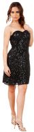 Main image of Strapless Beaded Short Formal Prom Homecoming Dress