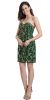 Main image of Strapless Floral Beaded Short Homecoming Party Dress
