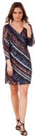 V-neck Diagonal Sequins Pattern Party Prom Dress in an alternative picture