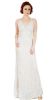 Spaghetti Straps V-Neck Sequins Long Formal Prom Dress in an alternative image