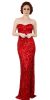 Strapless Sweetheart Sequins Long Formal Prom Dress in an alternative image