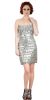 Main image of Strapless Mirror Sequins & Beads Short Prom Party Dress