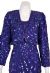 Short Sequin Beaded 2 Piece Cocktail Dress closeup with Jacket