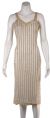 Fully beaded Tea Length Cocktail Dress with Jacket without Jacket